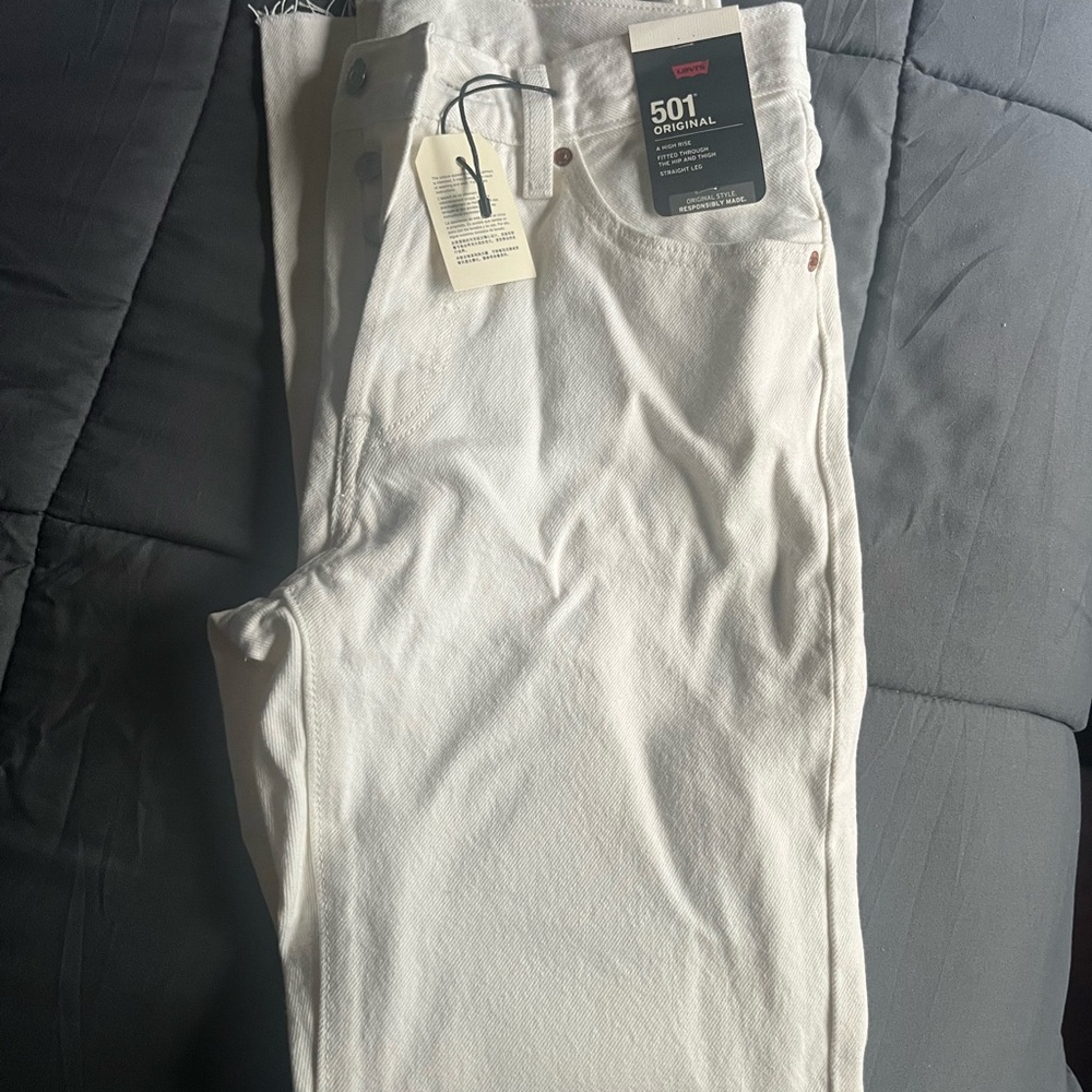 Levi's 501 Original White Jeans